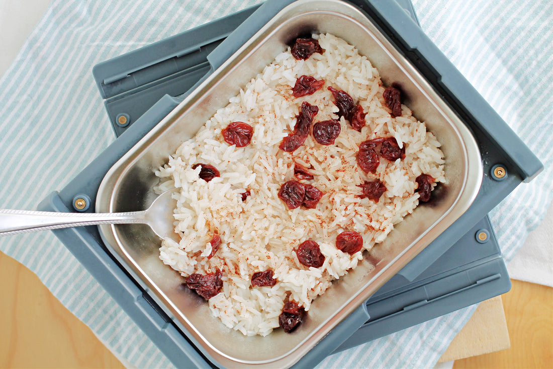 Cherry Coconut Rice Pudding